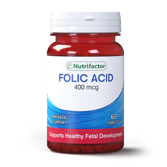 Nutrifactor Folic Acid 400mcg, 60 Ct