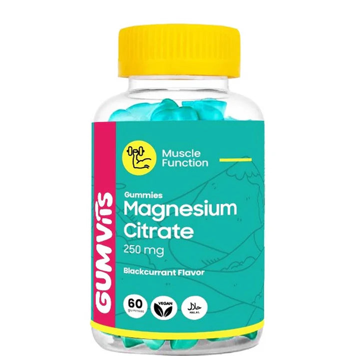 Gumvits Magnesium Citrate 250mg Gummies 60 Ct