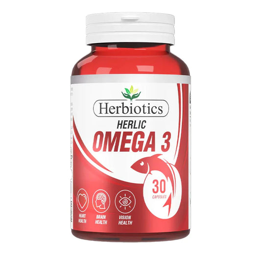Herbiotics Herlic Omega 3, 30 Ct
