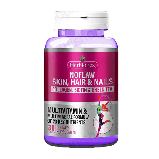 Herbiotics Noflaw Skin, Hair & Nails, 30 Ct