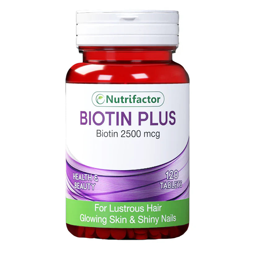 Nutrifactor Biotin Plus 2500 mcg, 120 Ct