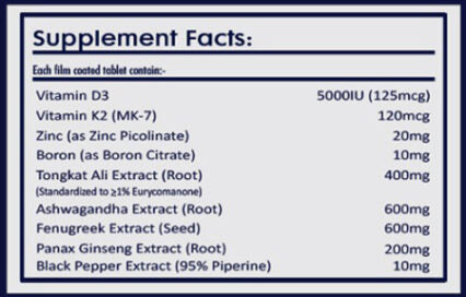 Restore Nutra Staminax 30 Ct