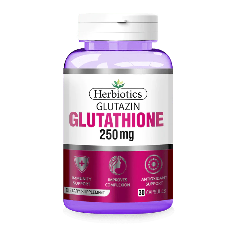 Herbiotics Glutazin (Glutathione) 250mg, 30 Ct