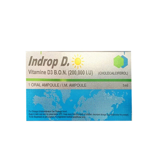 Neutro Pharma Indrop D Ampoule Injection (Vitamin D3 200,000 IU) 1ml, 1 Ct