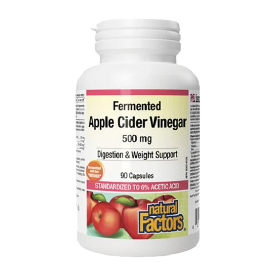 Natural Factors Fermented Apple Cider Vinegar 500mg, 90 Ct