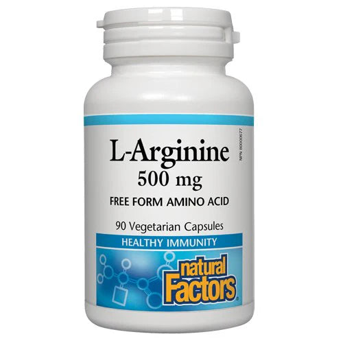 Natural Factors L-Arginine 500 mg, 90 Ct