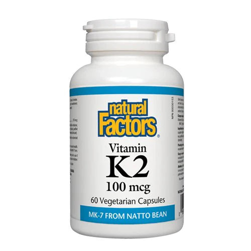 Natural Factors Vitamin K2 100mcg, 60 Ct