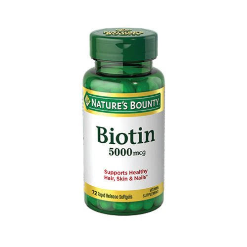 Nature's Bounty Biotin 5000 mcg, 72 Ct
