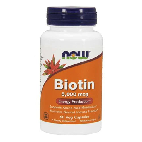 NOW Biotin 5000 mcg, 60 Ct