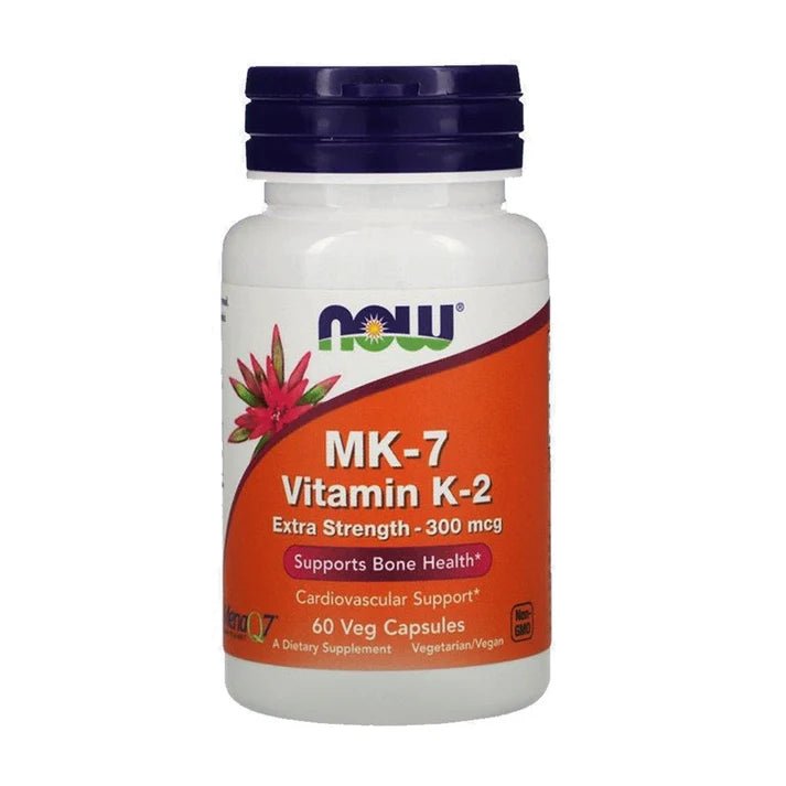 NOW MK-7 (Vitamin K-2) Extra Strength 300mcg, 60 Ct