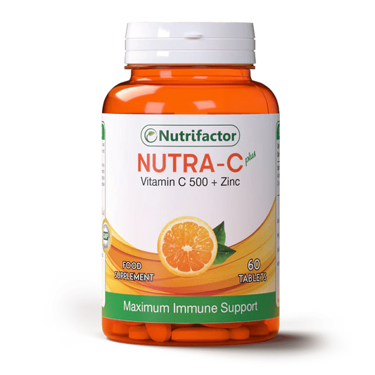 Nutrifactor Nutra-C 500mg Plus Zinc, 60 Ct