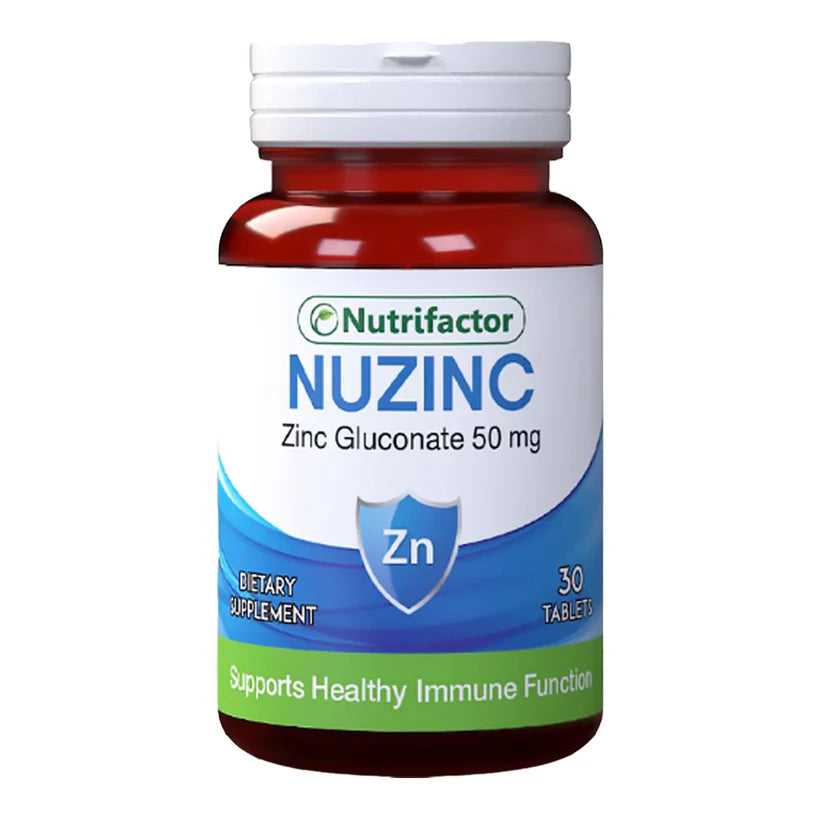 Nutrifactor Nuzinc Zinc Gluconate 50mg 30 Ct