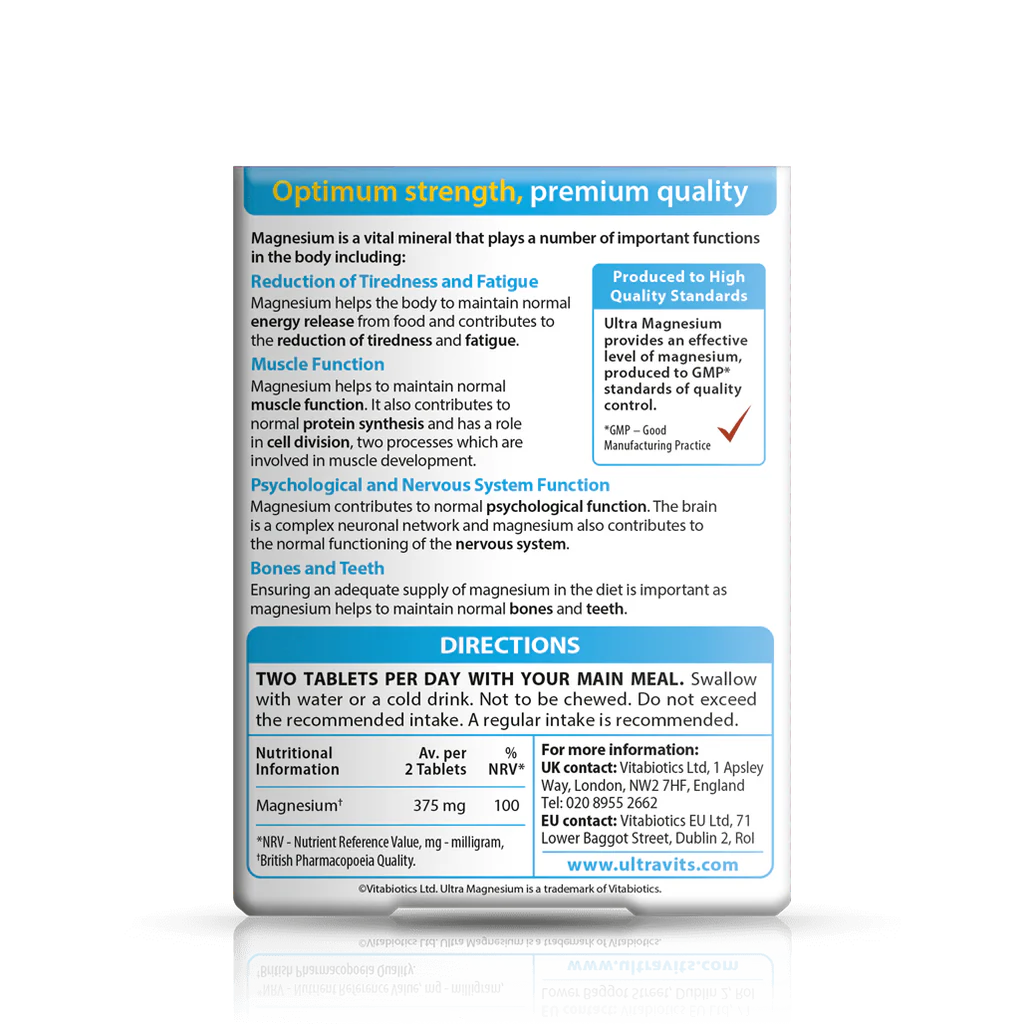 Vitabiotics Ultra Magnesium 60 Tablets