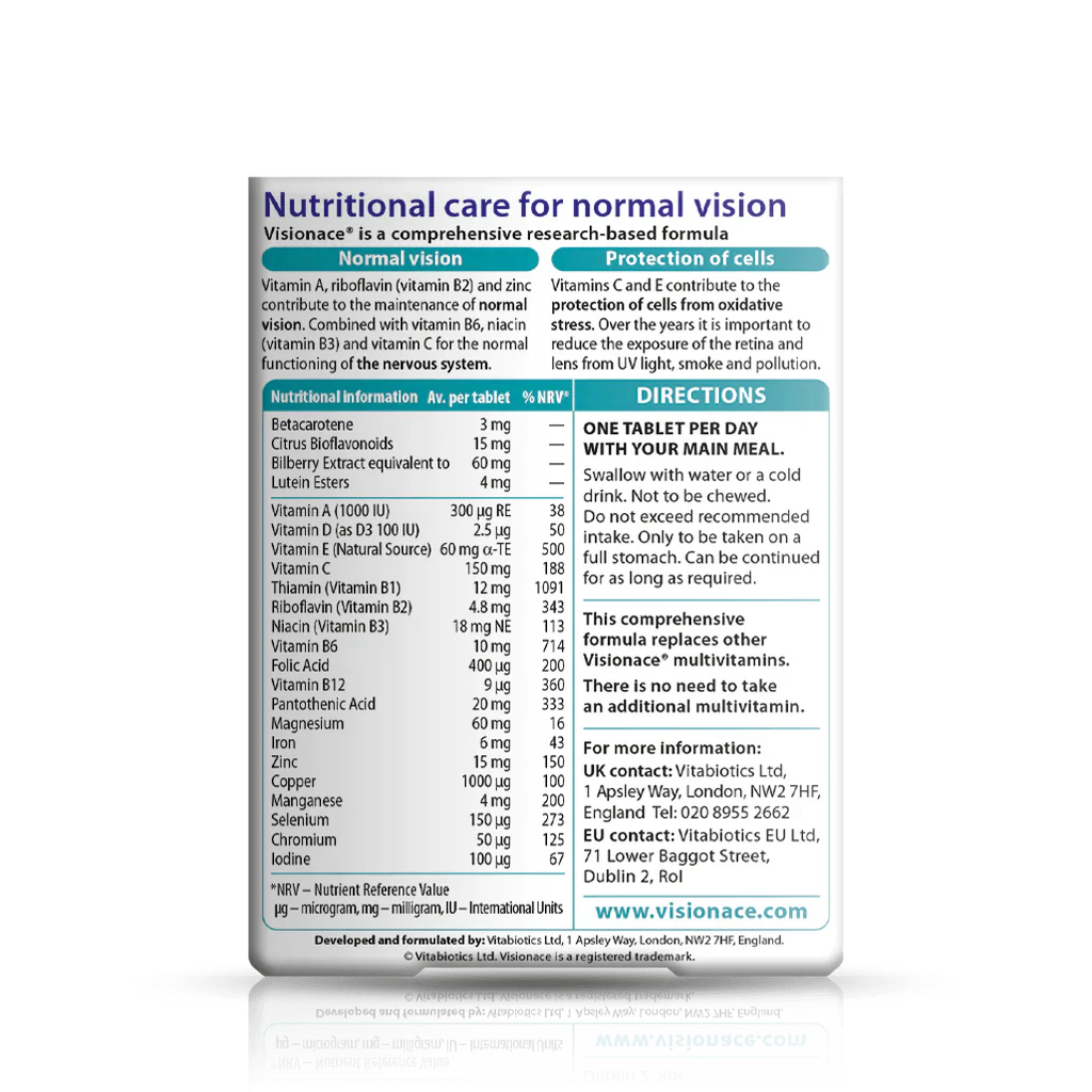 Vitabiotics Visionace Original - 30 Tablets