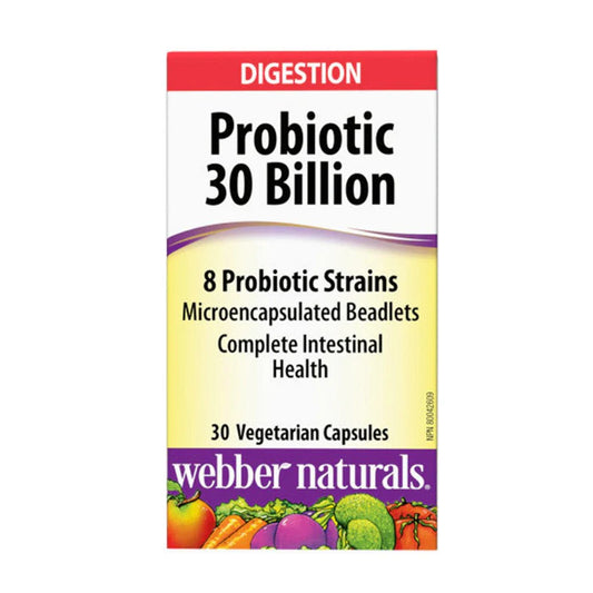 Webber Naturals Probiotic 30 Billion, 30 Ct