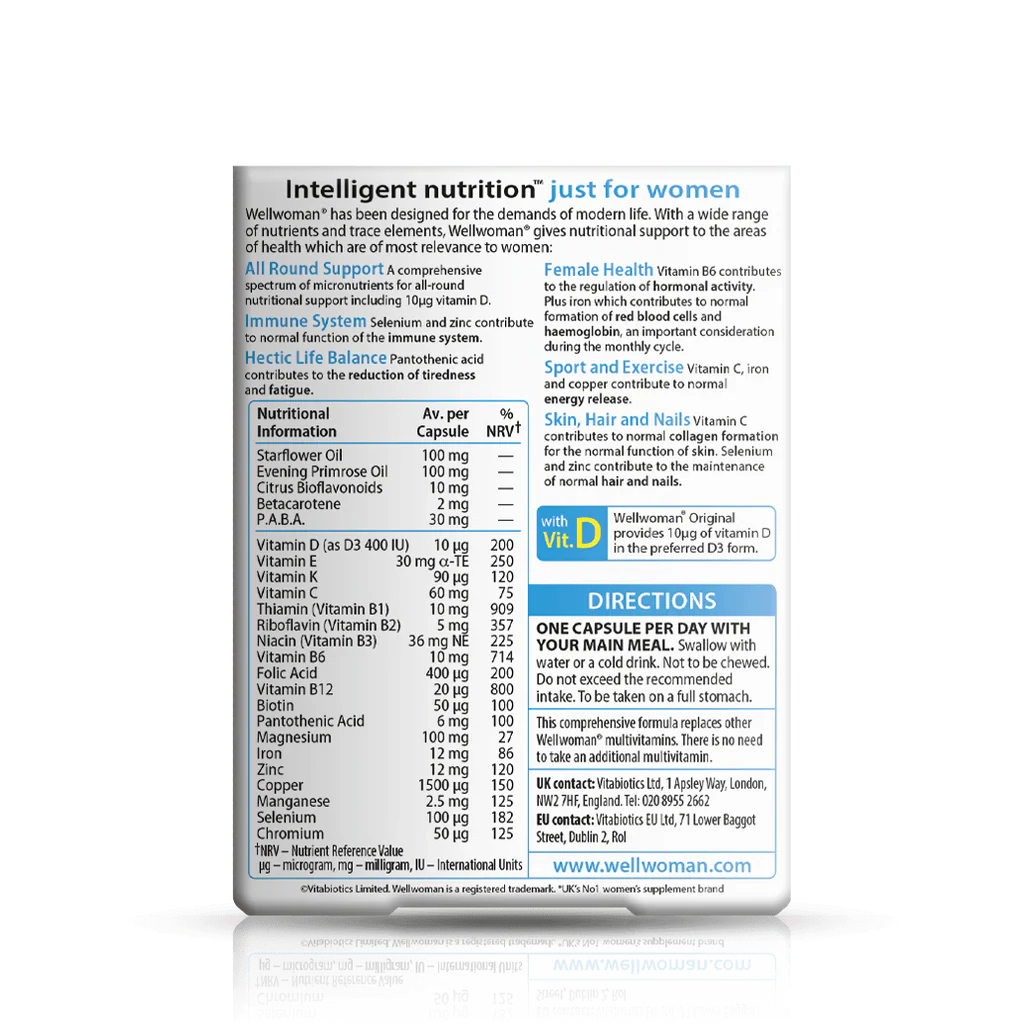 Vitabiotics Wellwoman Original 30 Capsules