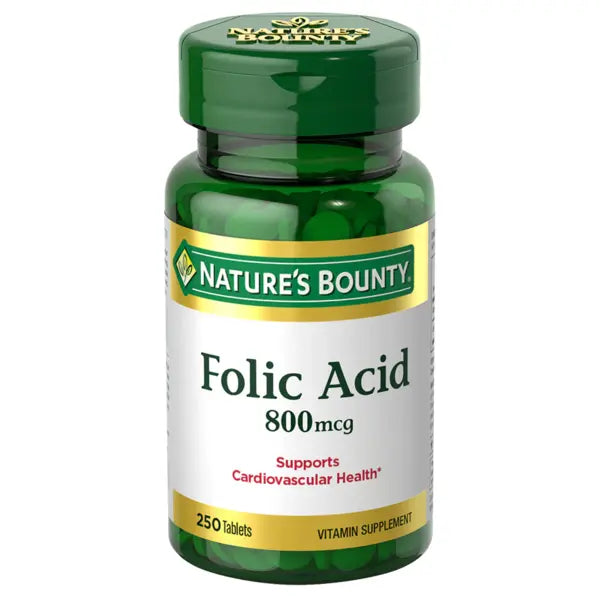 Nature's Bounty Folic Acid 800 mcg, 250 Ct