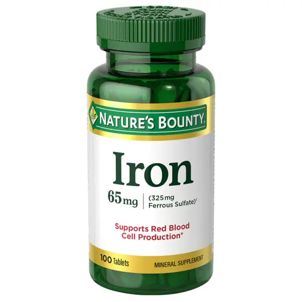 Nature's Bounty Iron 65mg 100 Tablets