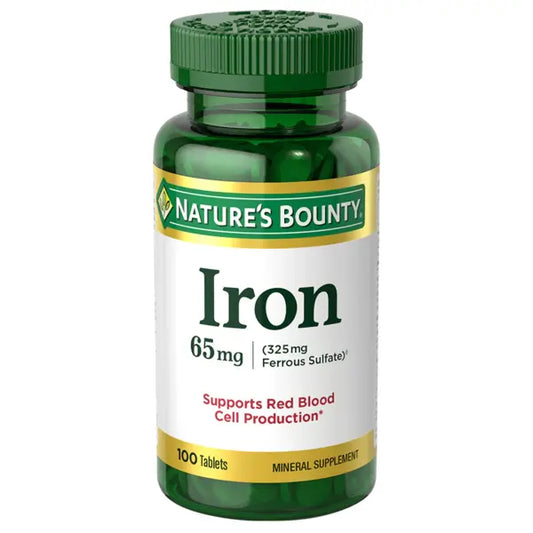 Nature's Bounty Iron 65mg 100 Tablets