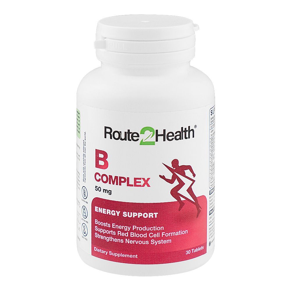 Route2Health B Complex 50mg, 30 Ct