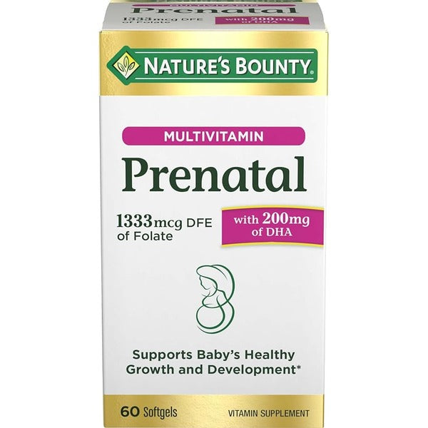 Nature's Bounty Prenatal Multivitamin Softgels 60 Ct.