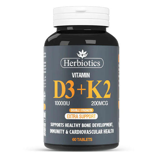 Herbiotics Vitamin D3 + K2 Double Strength, 60 Ct