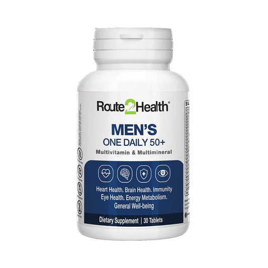 Route2Health Men's One Daily 50+ Multivitamin, 30 Ct