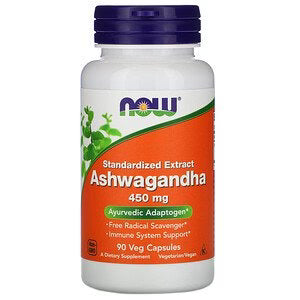 NOW Ashwagandha 450mg, 90 Ct