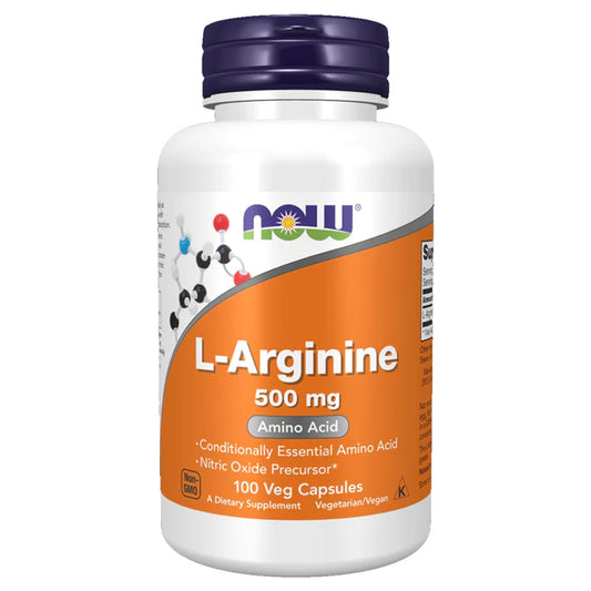 NOW L-Arginine 500mg, 100 Ct