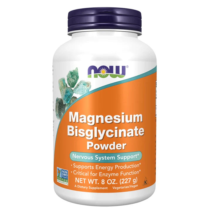 NOW Magnesium Bisglycinate Powder, 227g