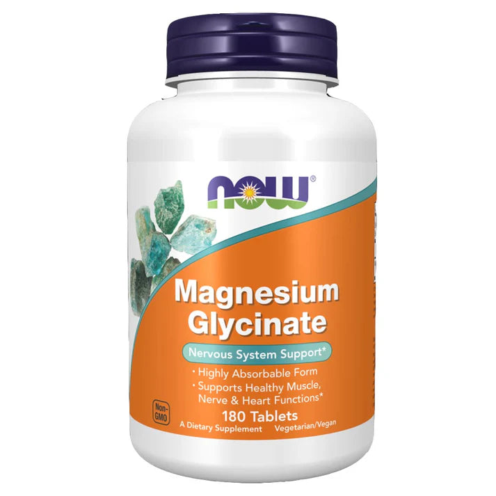 NOW Magnesium Glycinate, 180 Ct
