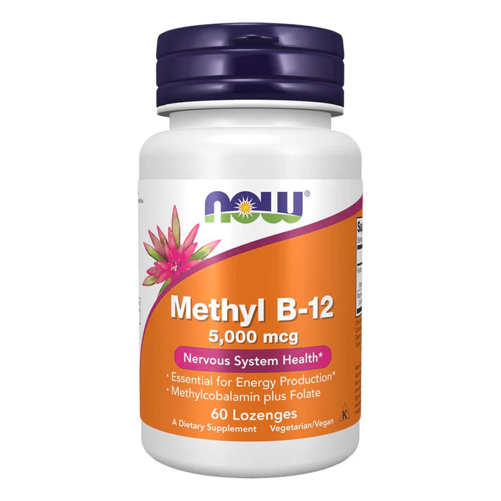 NOW Methyl B-12 5,000 mcg, 60 Ct