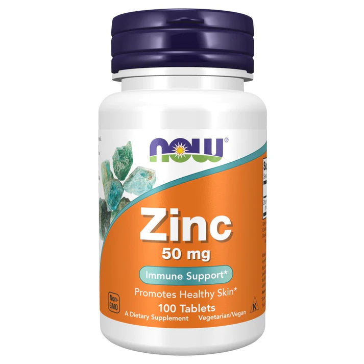 NOW Zinc 50mg, 100 Ct