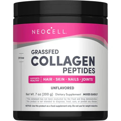 NeoCell Grassfed Super Collagen Peptides Powder, 7 Oz (200g)