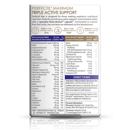 Vitabiotics Perfectil Max 84 Tablets/Capsules