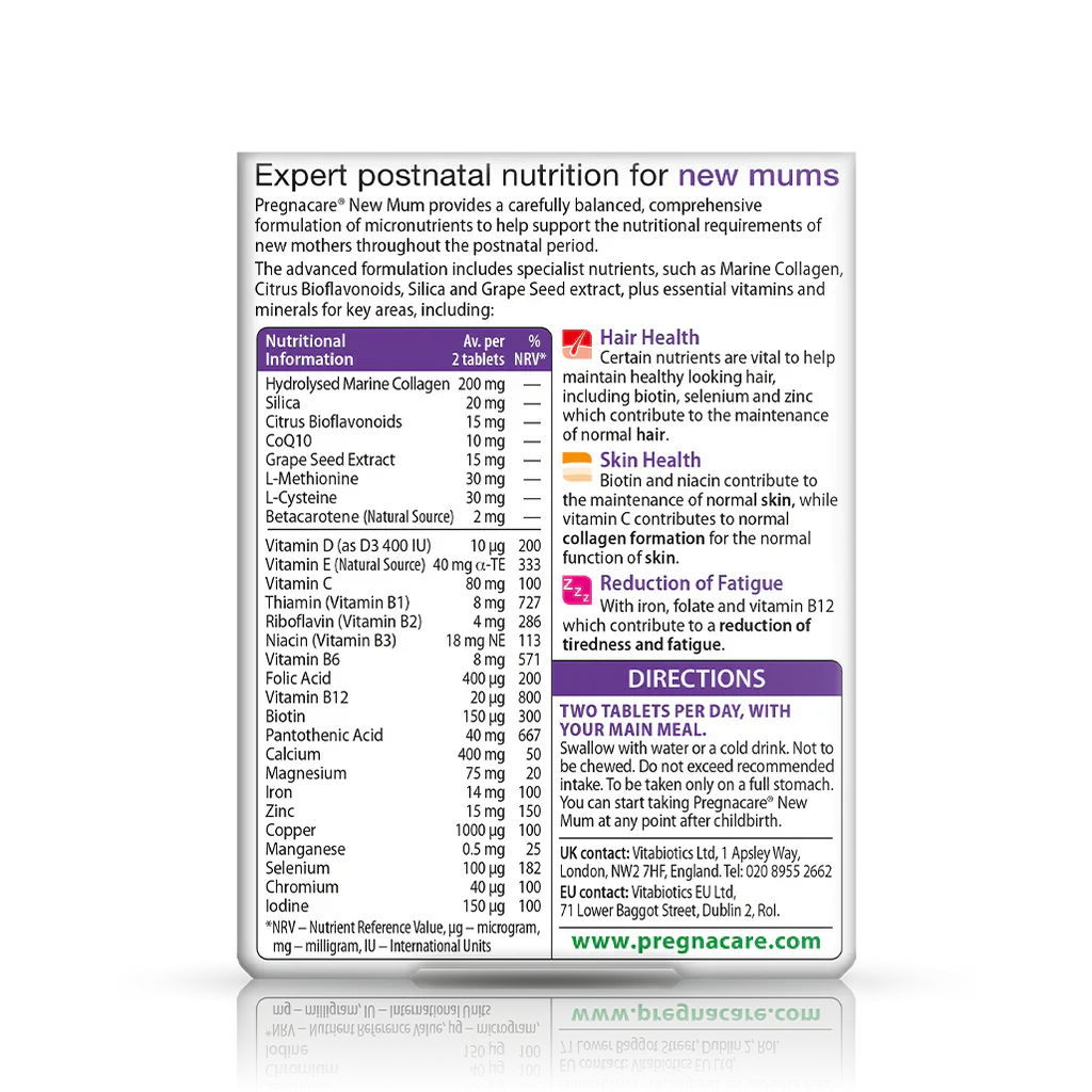 Vitabiotics Pregnacare New Mum 56 Tablets