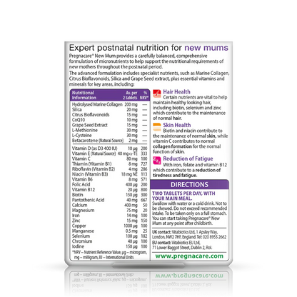 Vitabiotics Pregnacare New Mum 56 Tablets