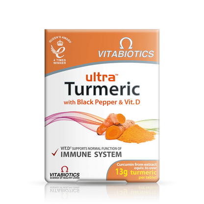 Vitabiotics Ultra Turmeric With Black Pepper & Vitamin D 60 Tablets