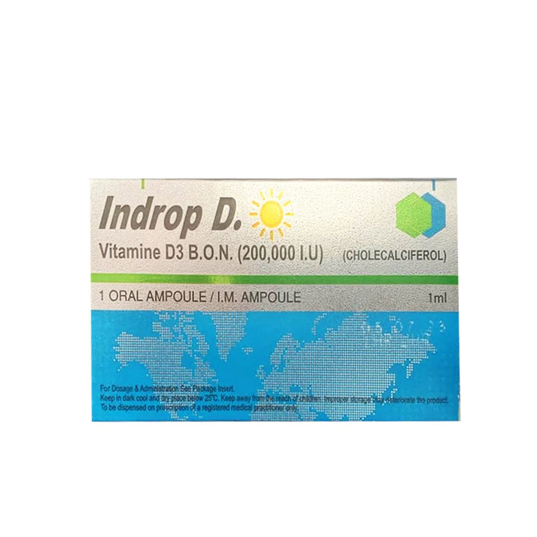 Neutro Pharma Indrop D Ampoule Injection (Vitamin D3 200,000 IU) 1ml, 1 Ct