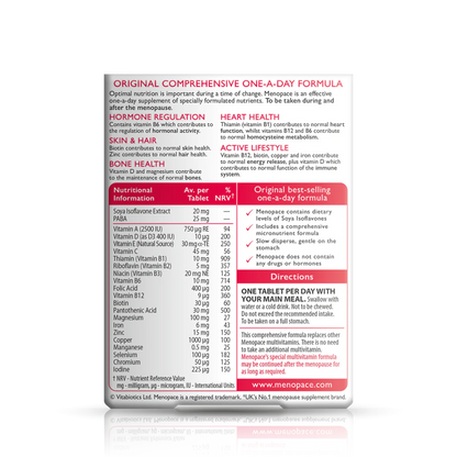 Vitabiotics Menopace Original 30 Tablets