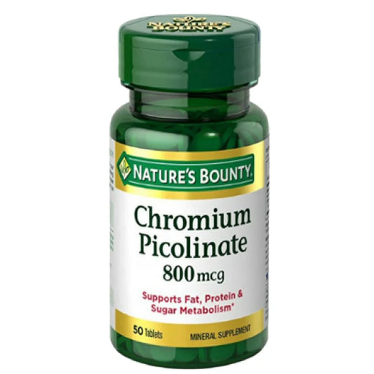 Nature's Bounty Chromium Picolinate 800mcg, 50 Ct