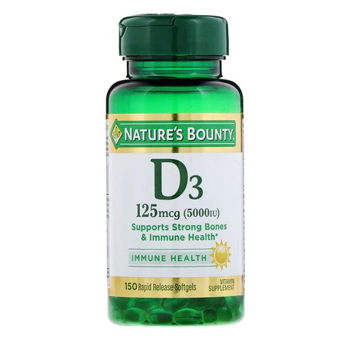 Nature's Bounty Vitamin D3 5000 IU, 150 Ct