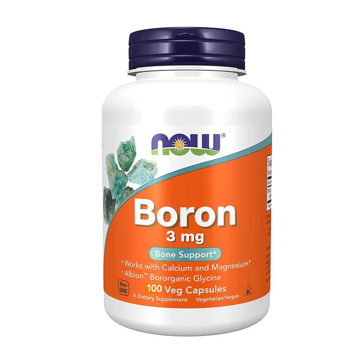 NOW Boron 3mg, 100 Ct