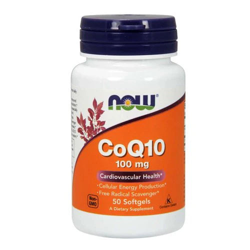 NOW CoQ10 100mg, 50 Ct