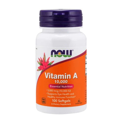 NOW Vitamin A 10000 IU, 100 Ct