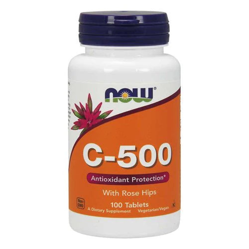 NOW Vitamin C 500mg, 100 Ct