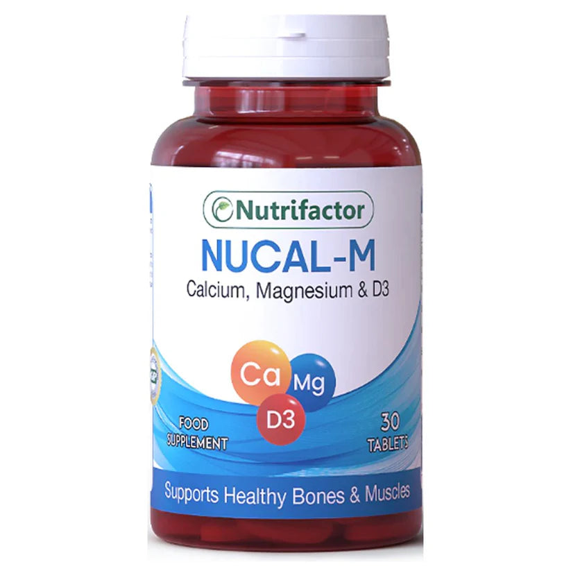 Nutrifactor Nucal M - Calcium Magnesium & Vitamin D3 30 Ct
