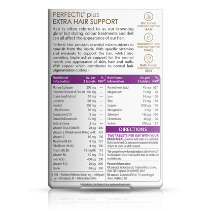 Vitabiotics Perfectil Hair Extra Support 60 Tablets