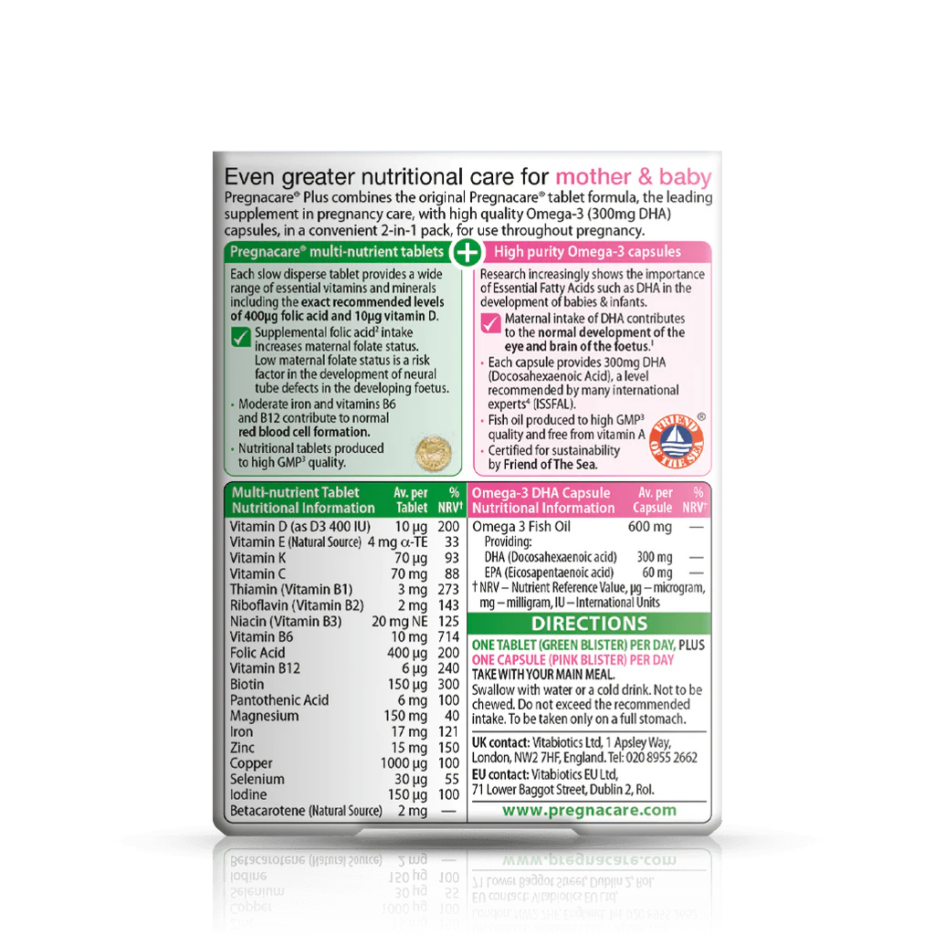 Vitabiotics Pregnacare Plus 56 Tablets/Capsules