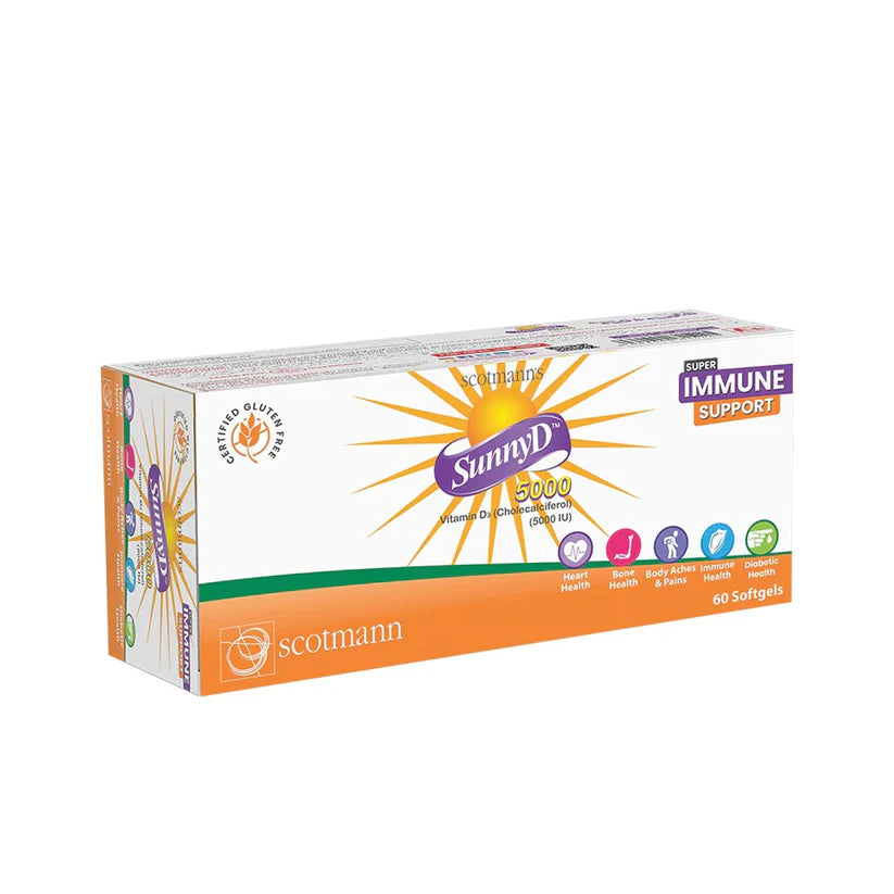 Scotmann SunnyD 5000 (Vitamin D3 5000 IU), 60 Ct